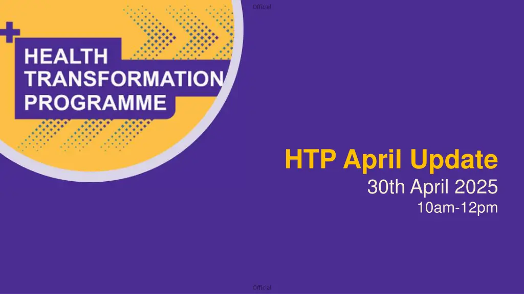 htp april update 30th april 2025