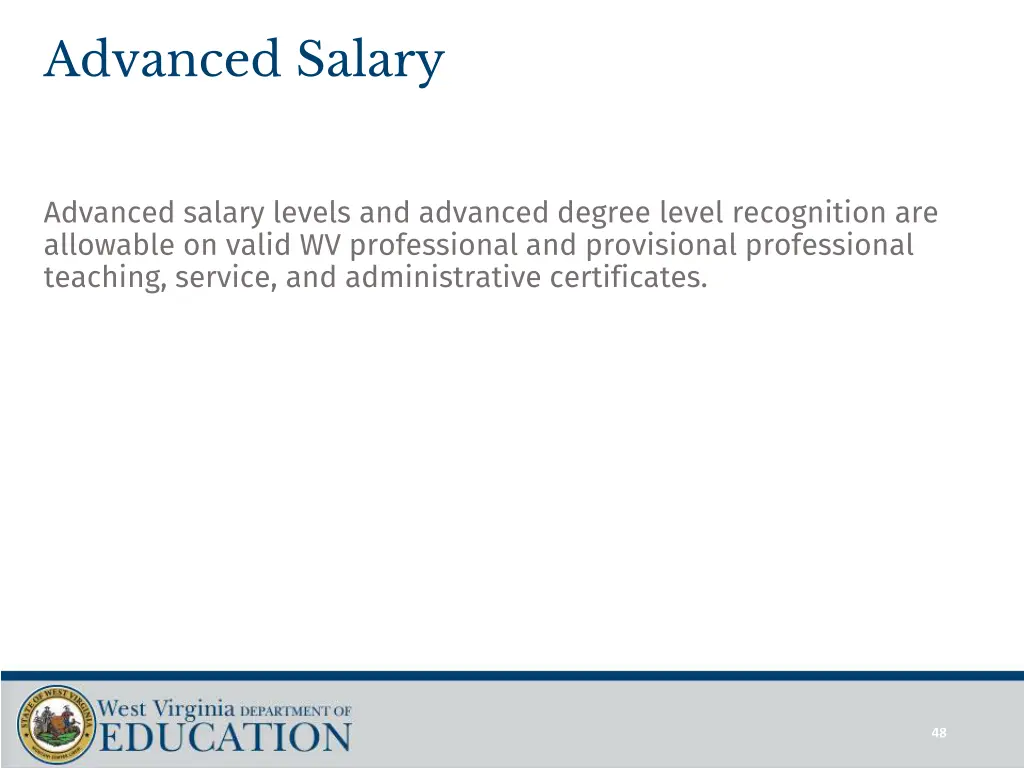 advanced salary