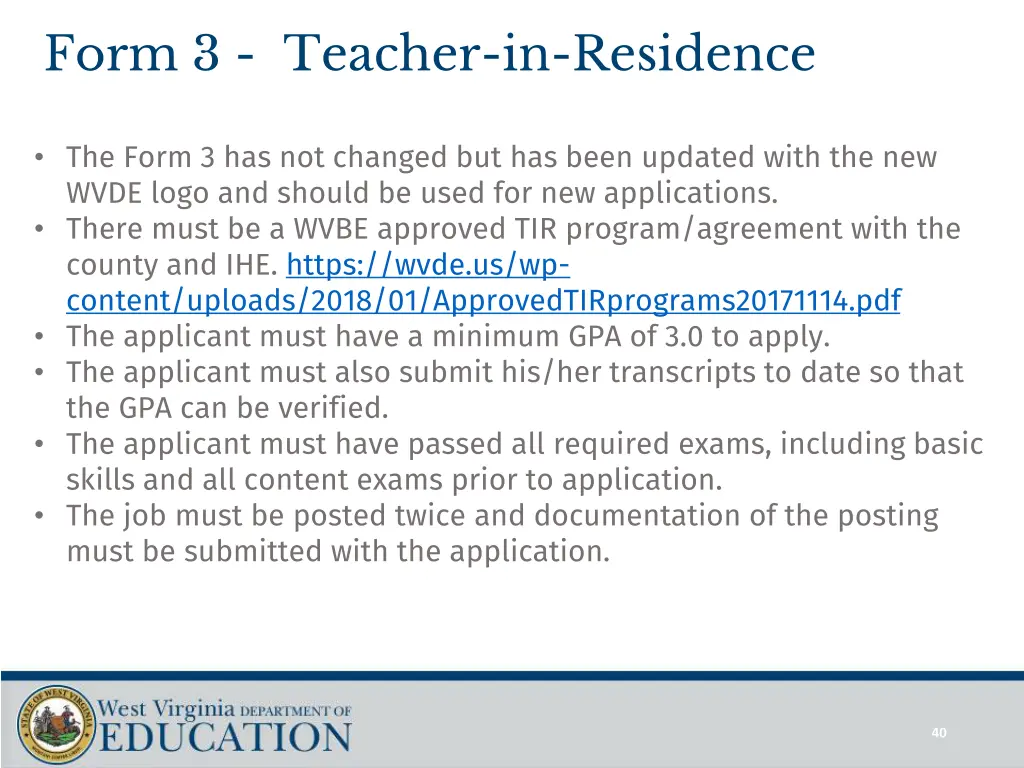 form 3 teacher in residence