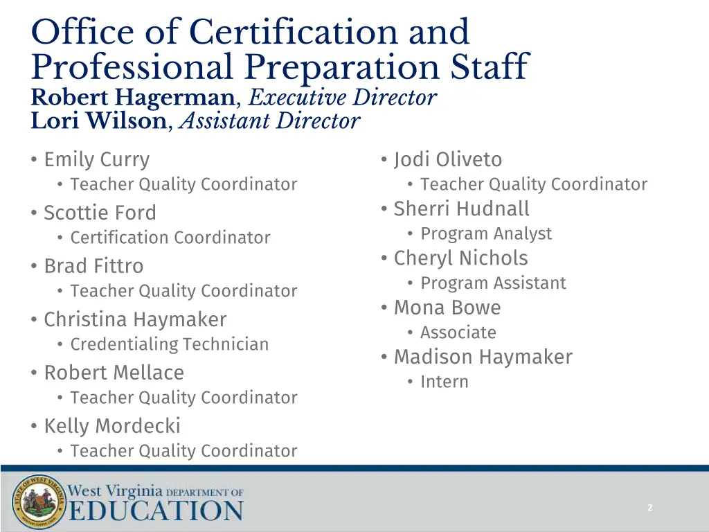 office of certification and professional 1
