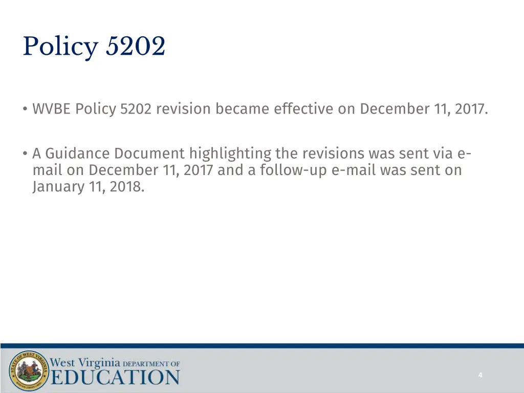 policy 5202