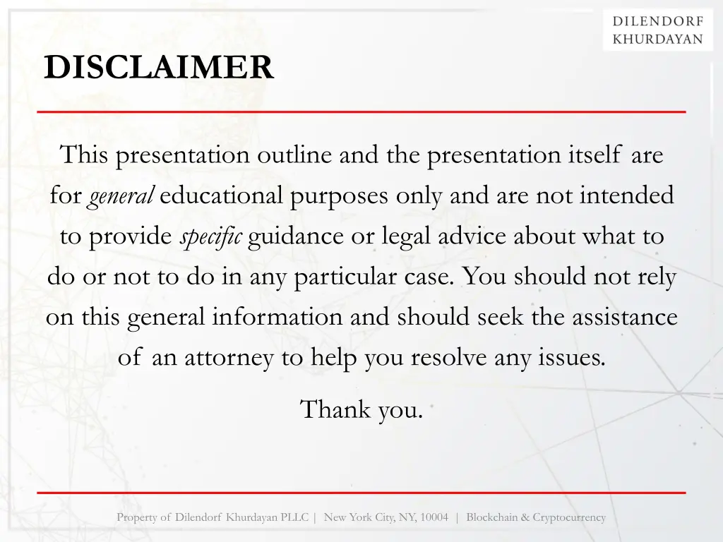 disclaimer