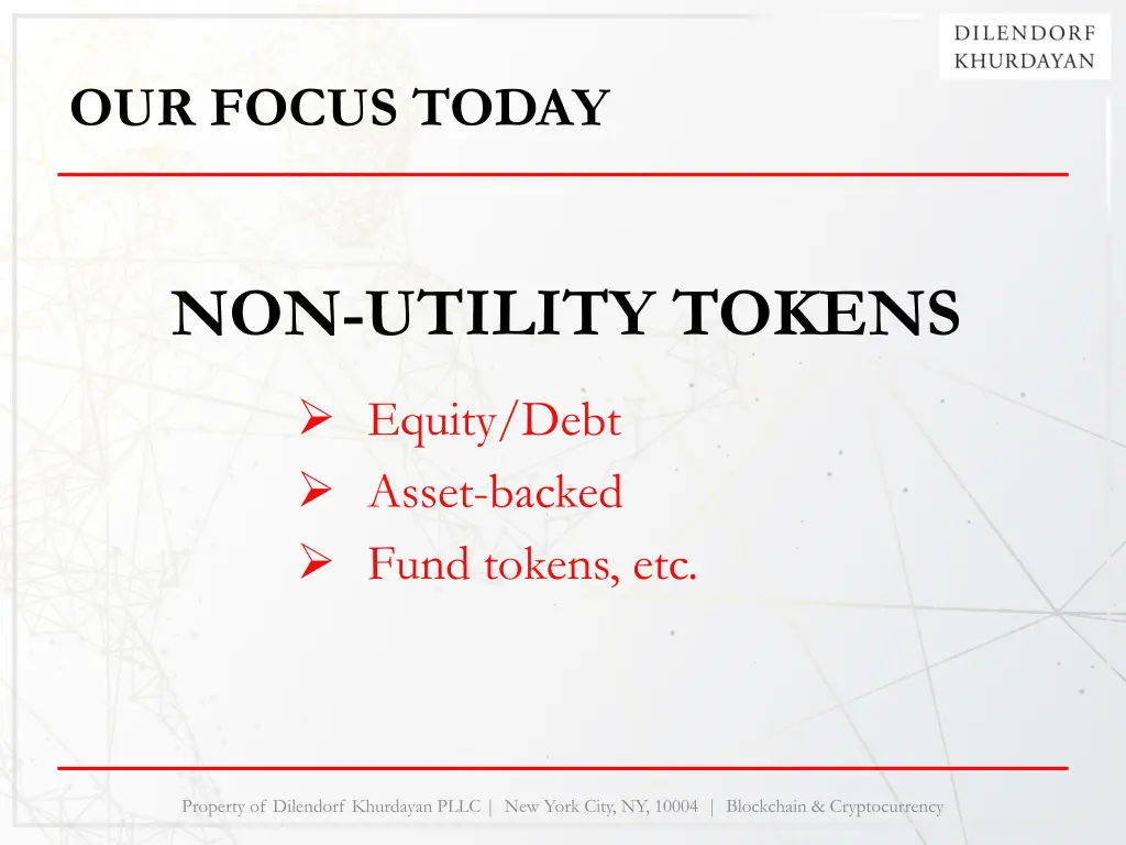 our focus today