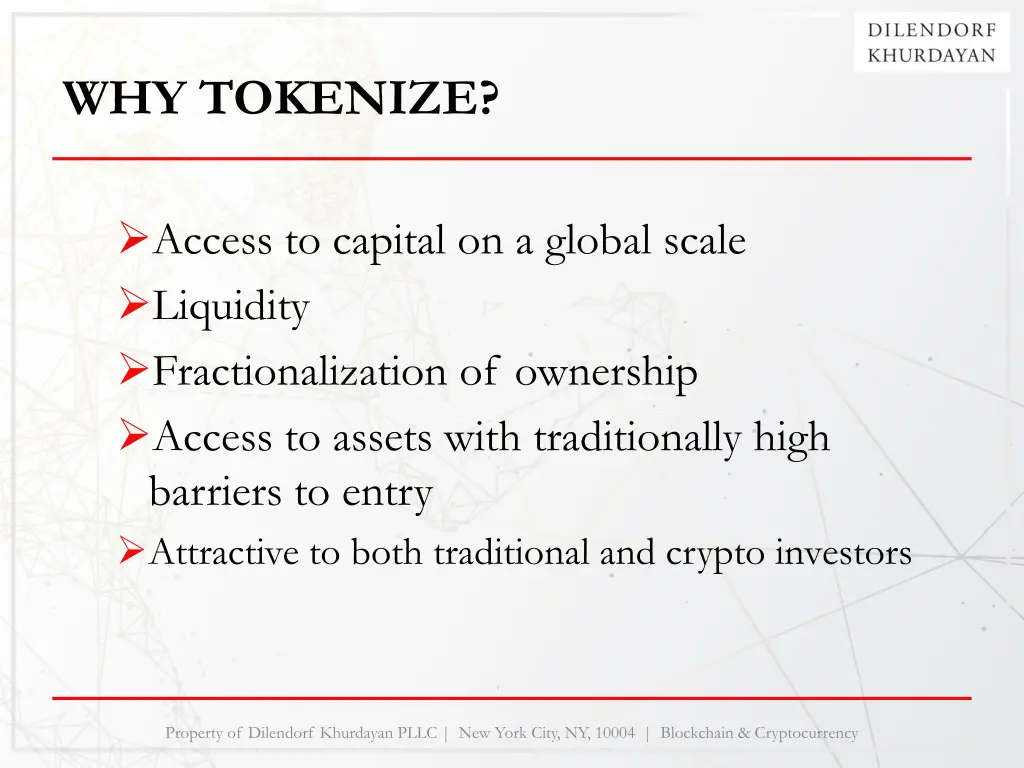 why tokenize