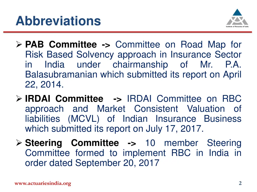 abbreviations