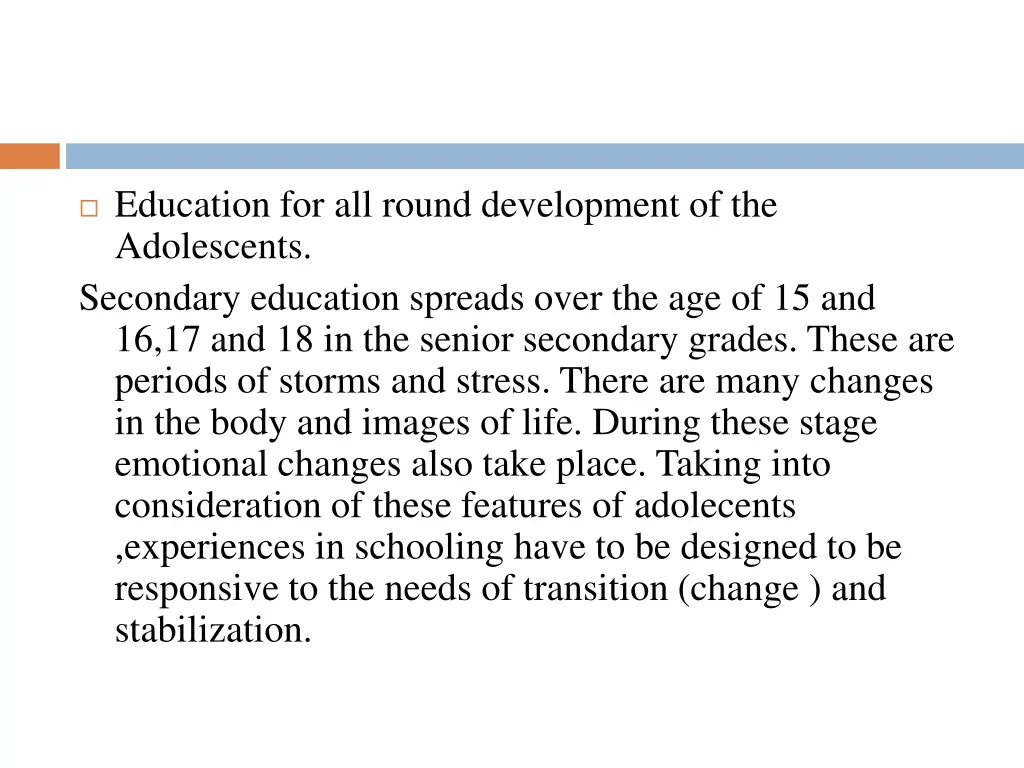 education for all round development 1