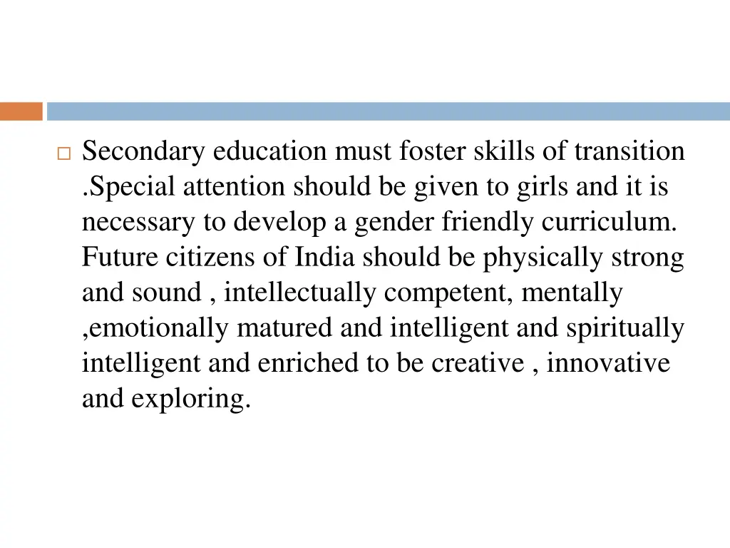 secondary education must foster skills
