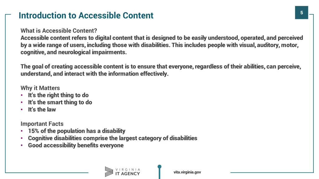 introduction to accessible content