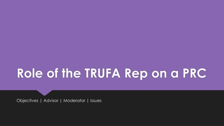 role of the trufa rep on a prc