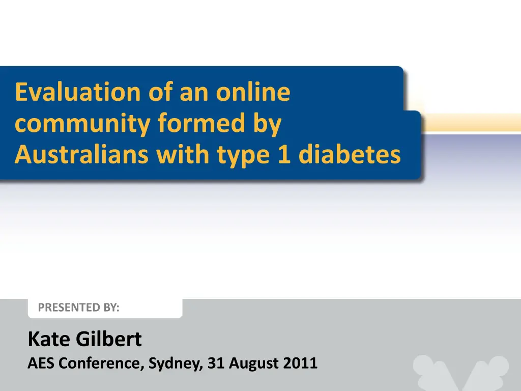 evaluation of an online community formed