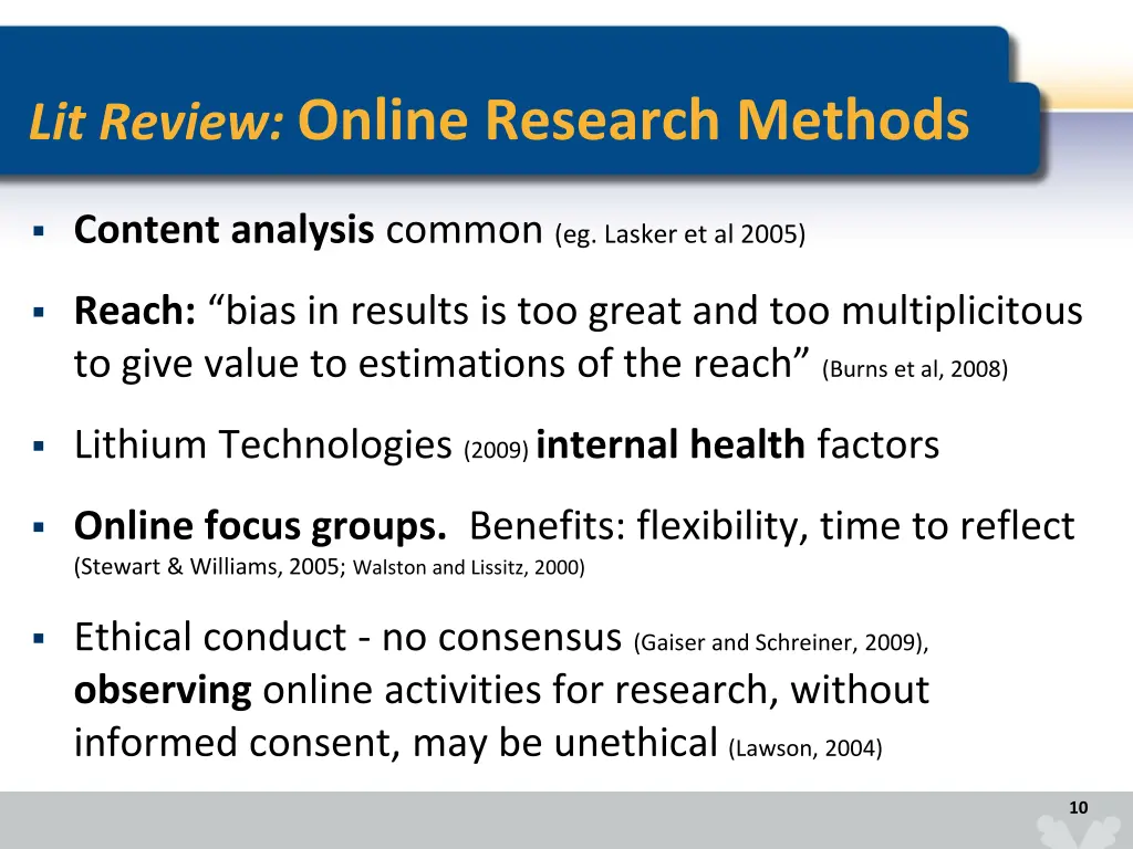lit review online research methods