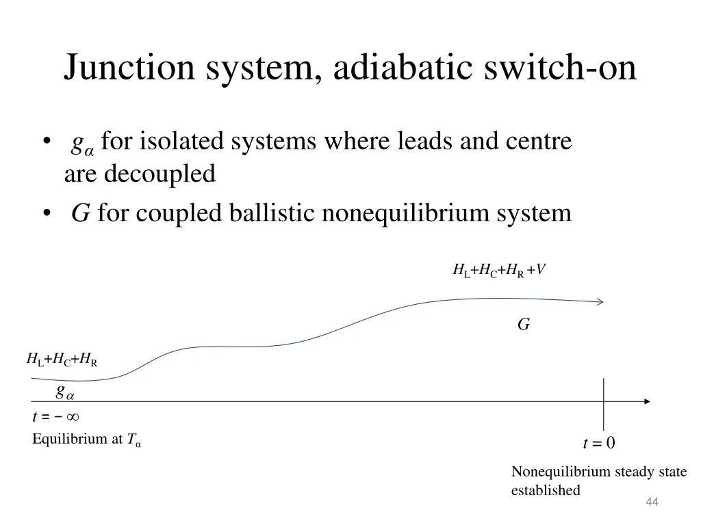 junction system adiabatic switch on