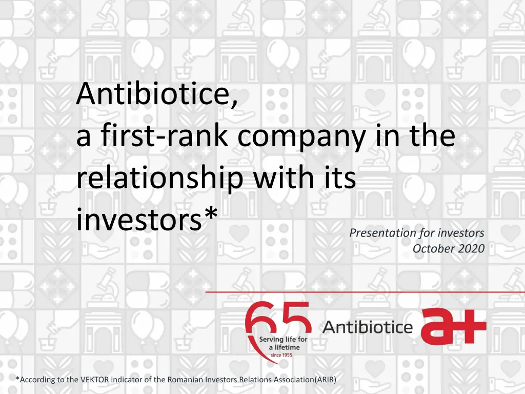 antibiotice a first rank company