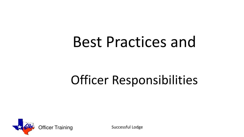 best practices and