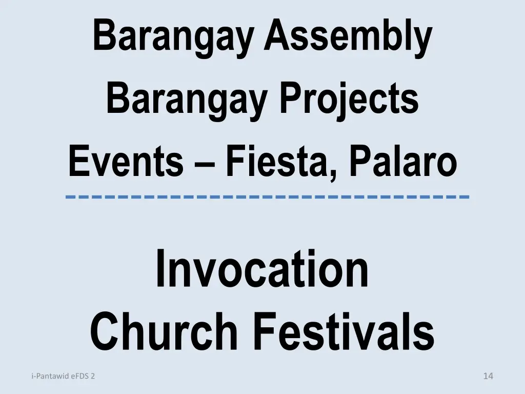 barangay assembly barangay projects events fiesta