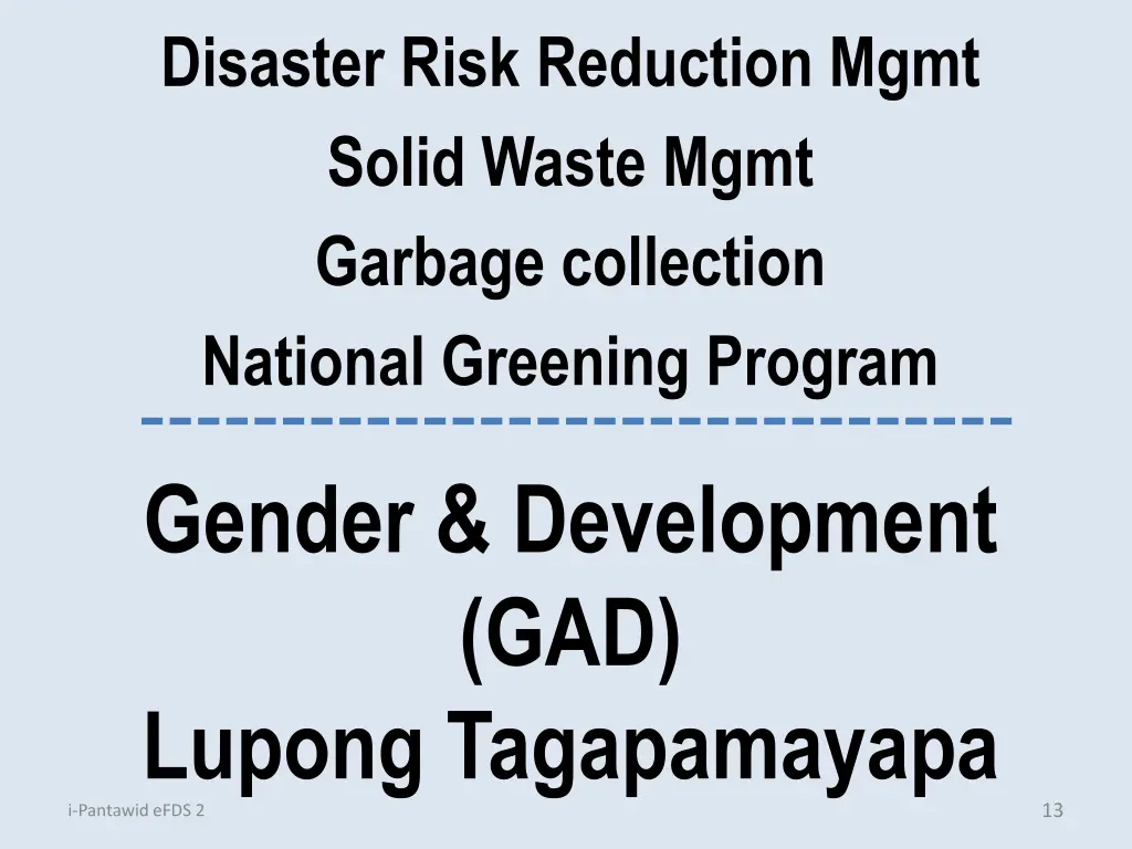 disaster risk reduction mgmt solid waste mgmt