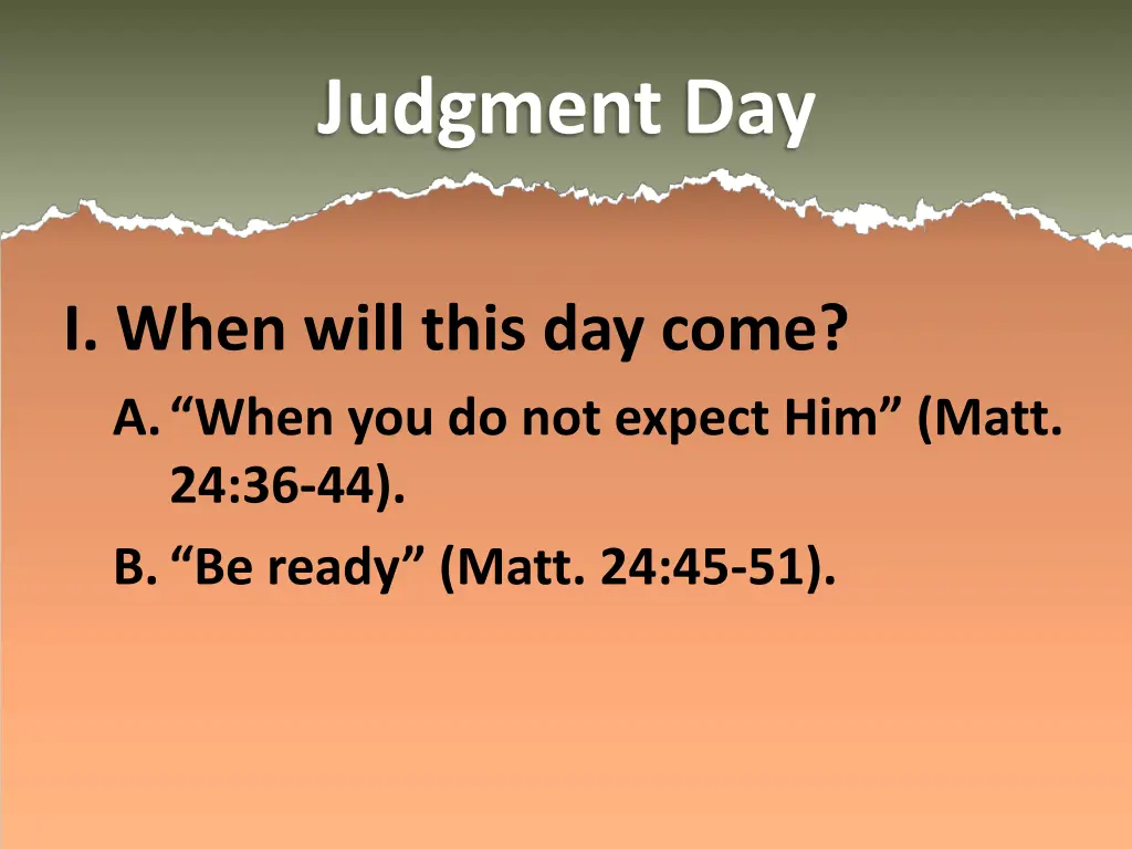 judgment day