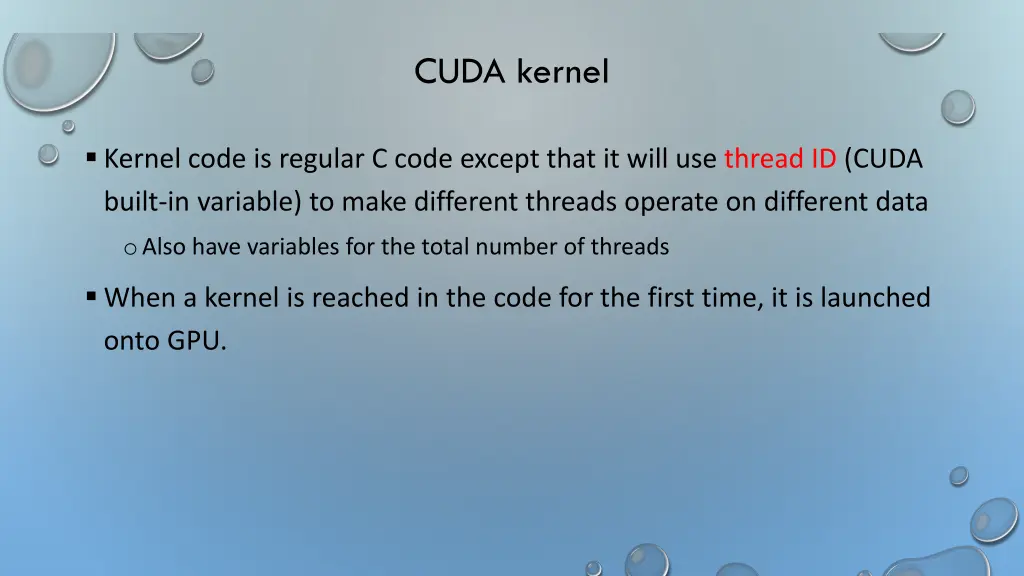 cuda kernel
