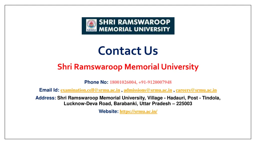contact us
