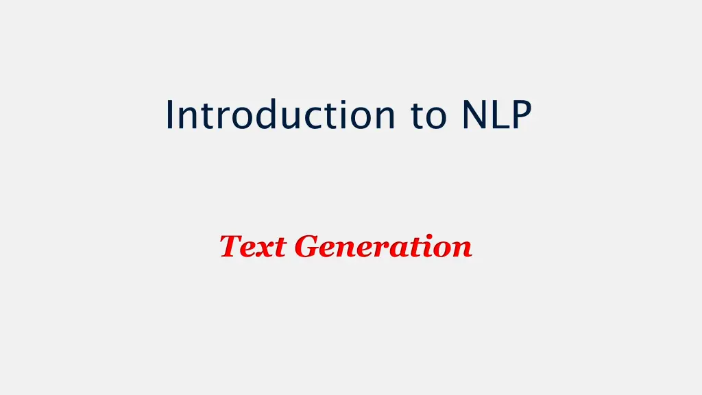 introduction to nlp