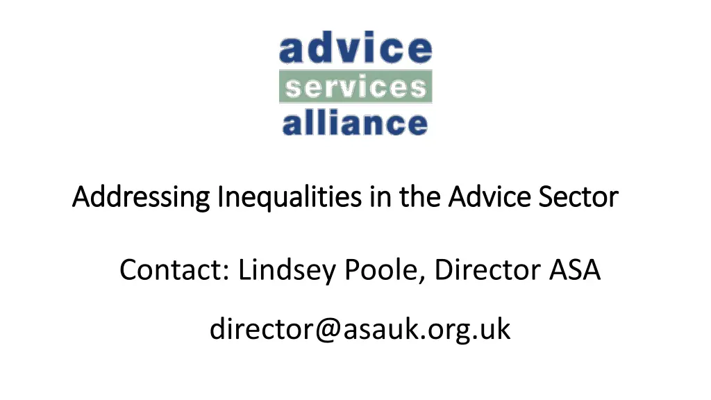 addressing addressing i inequalities