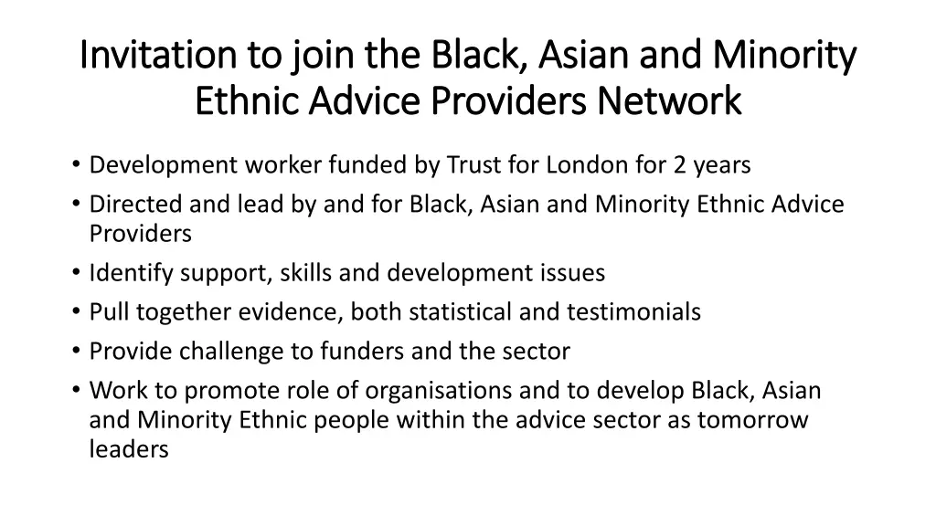 invitation to join the black asian and minority