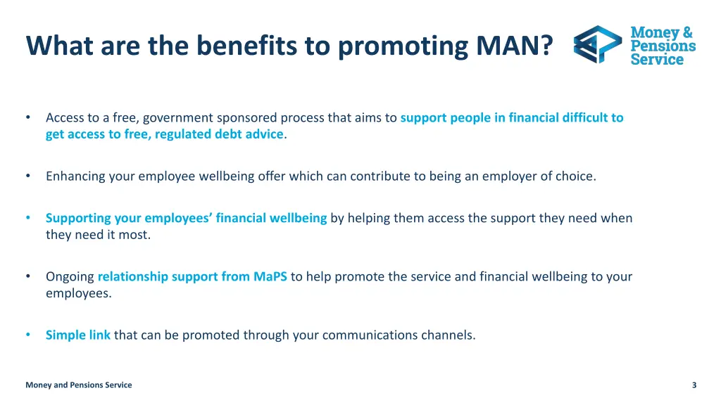 what are the benefits to promoting man