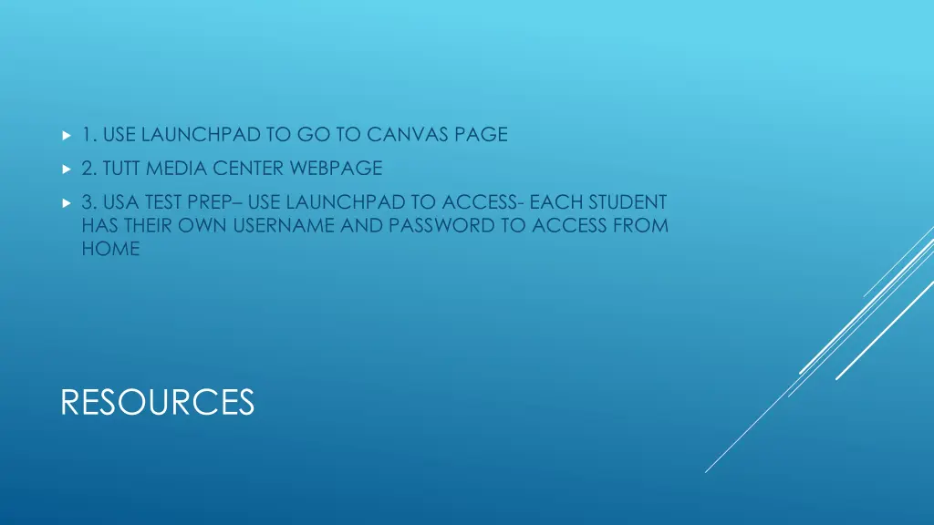 1 use launchpad to go to canvas page