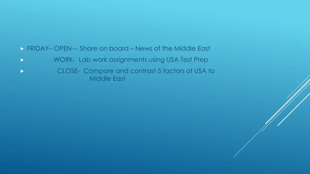 friday open share on board news of the middle east