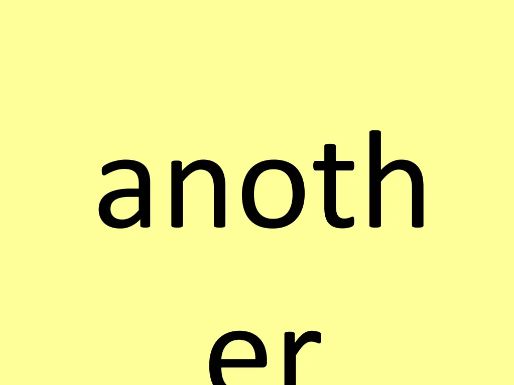 anoth er