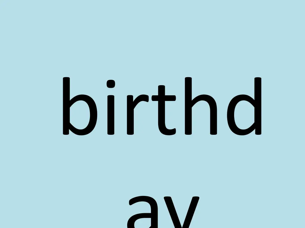 birthd ay