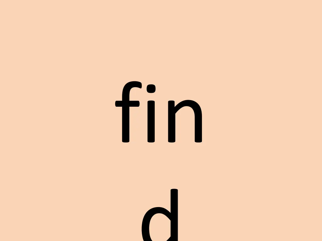 fin d