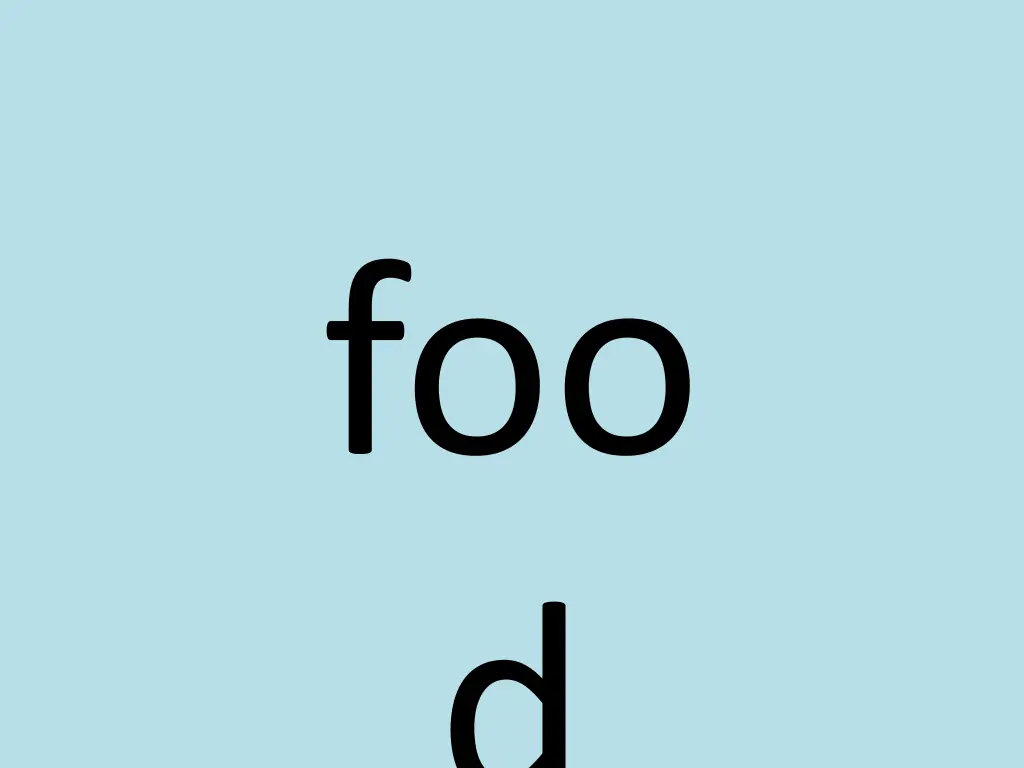 foo d