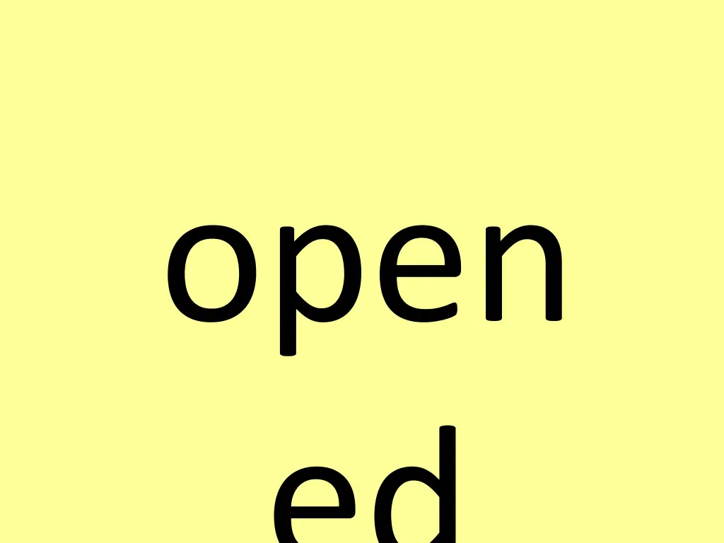 open ed