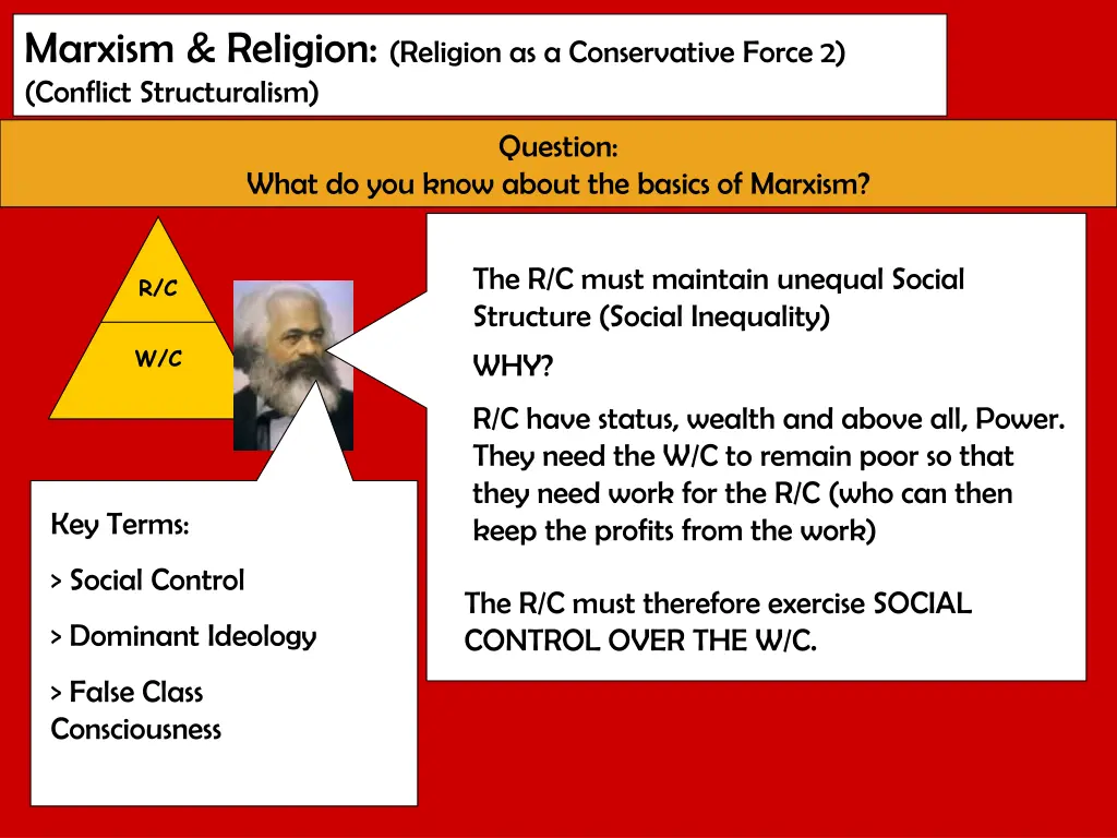 marxism religion religion as a conservative force