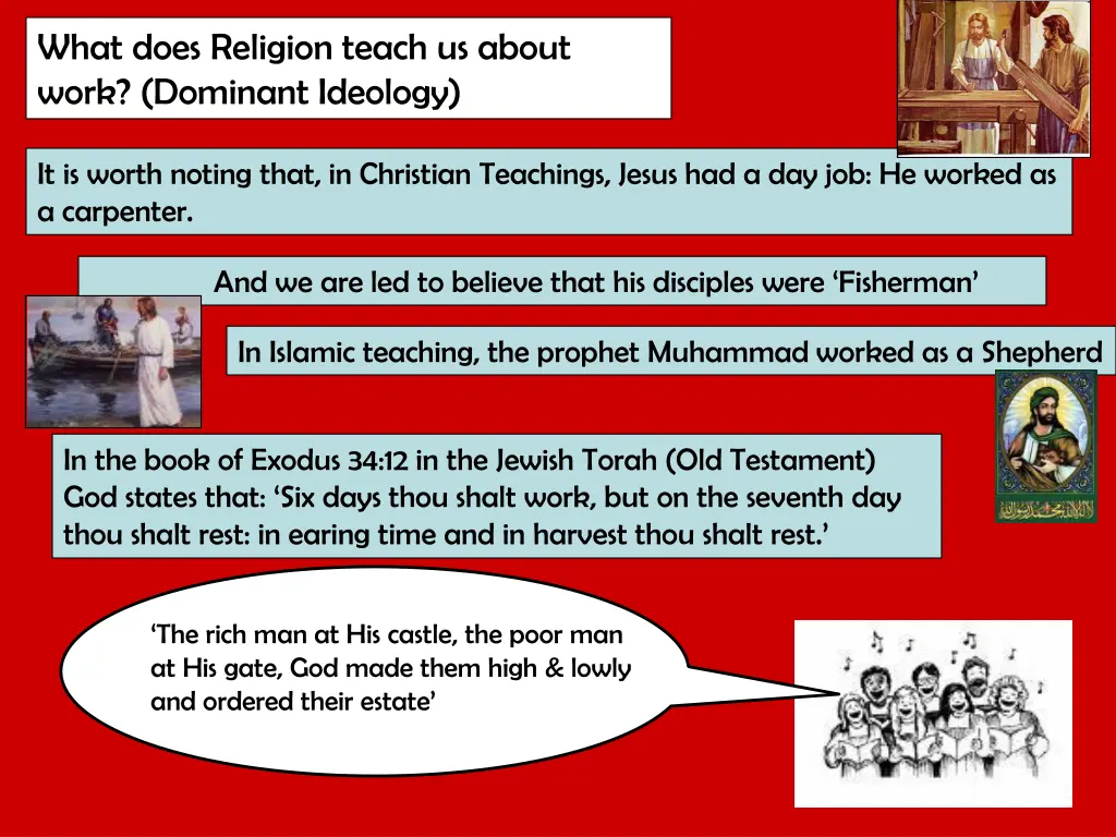what does religion teach us about work dominant
