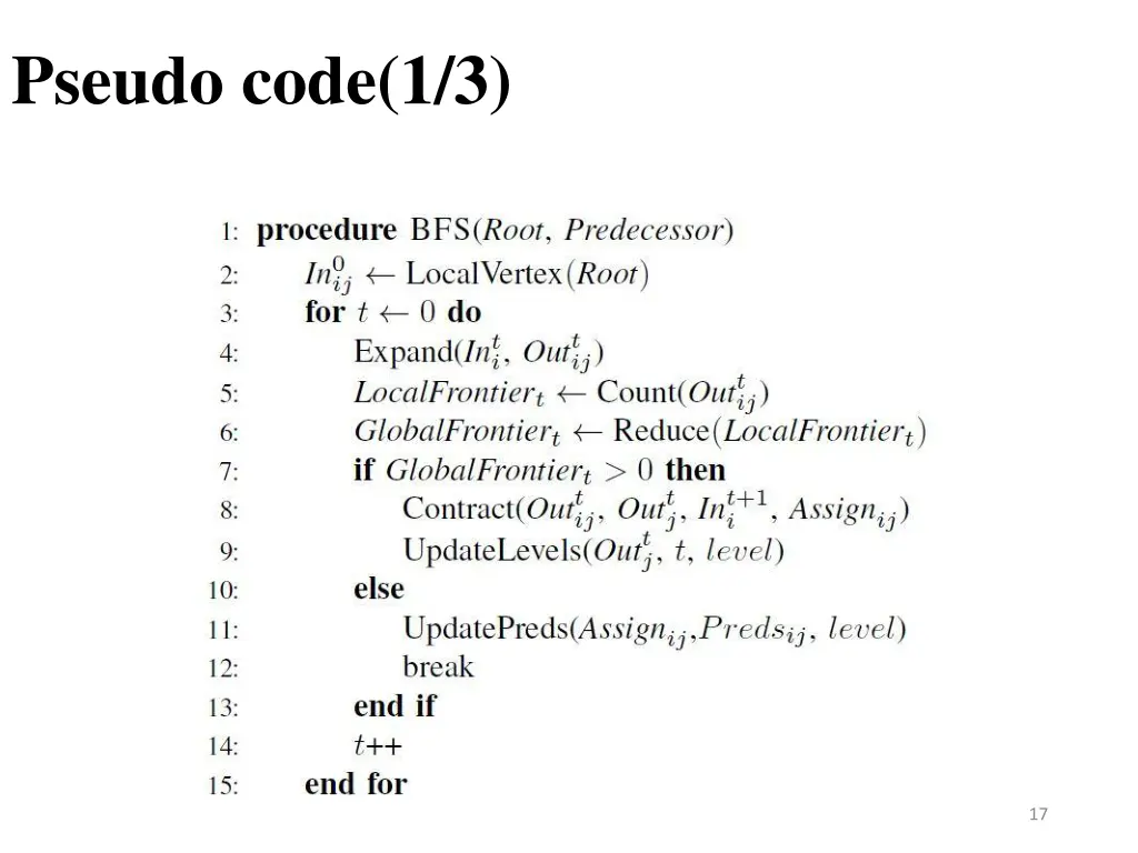 pseudo code 1 3