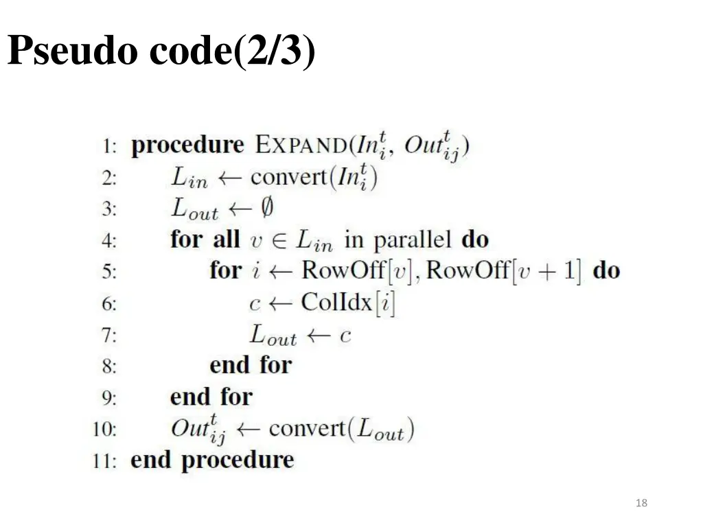 pseudo code 2 3
