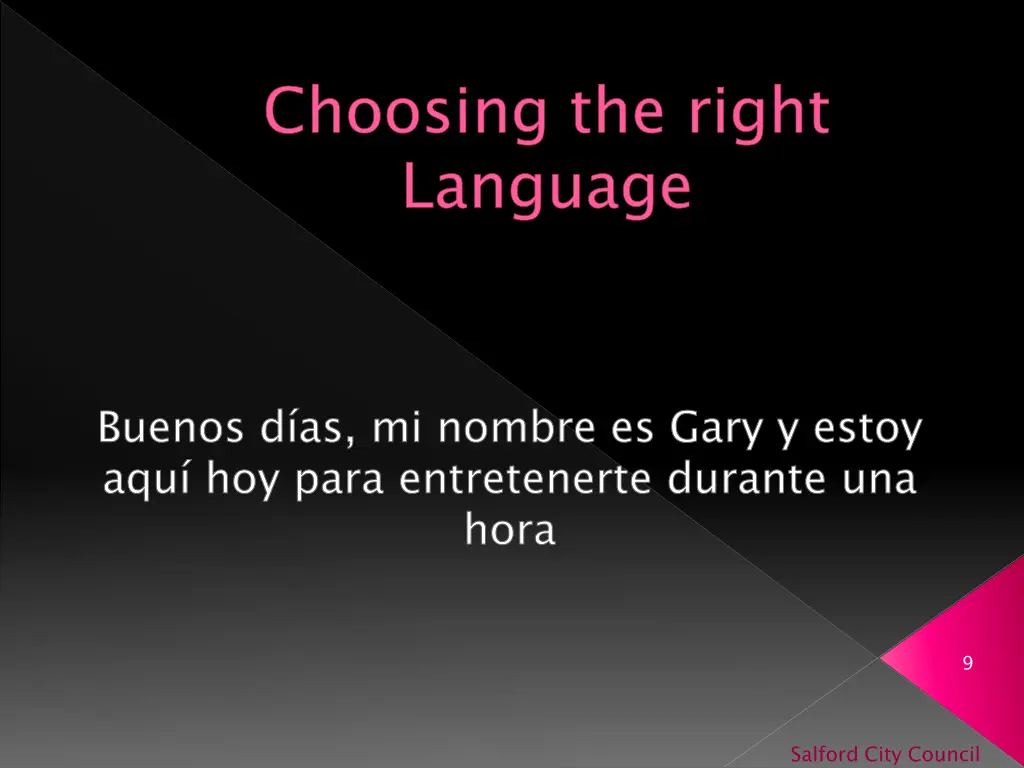 choosing the right language 2