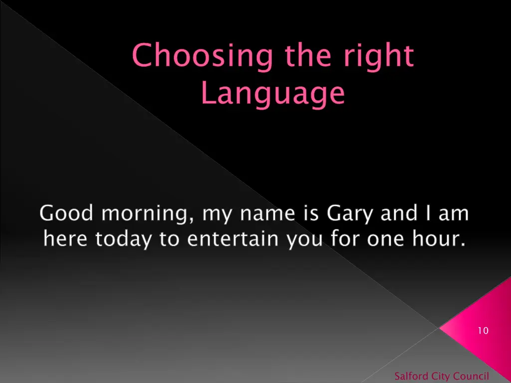 choosing the right language 3
