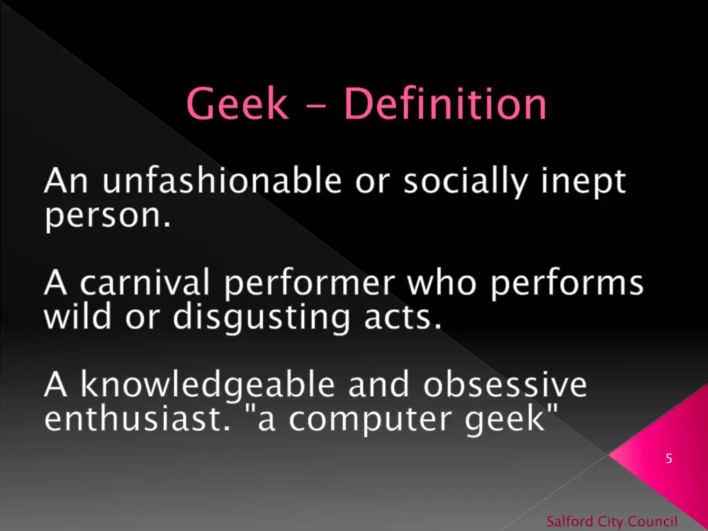 geek definition an unfashionable or socially
