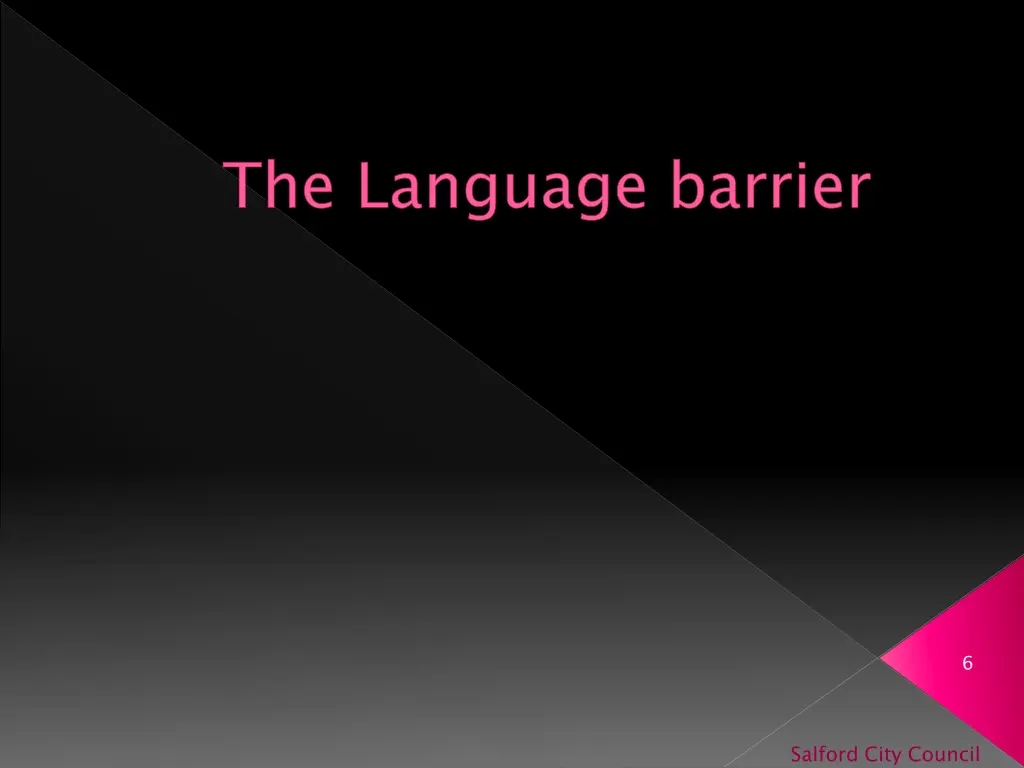 the language barrier