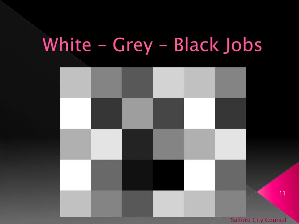 white grey black jobs