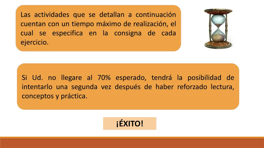 las actividades que se detallan a continuaci