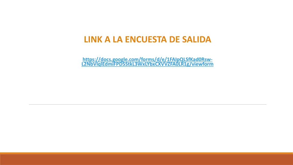 link a la encuesta de salida
