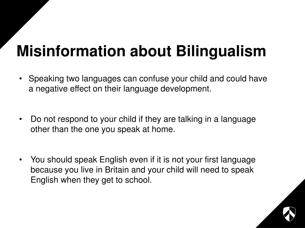 misinformation about bilingualism