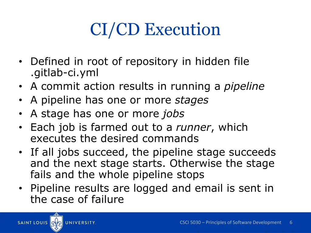 ci cd execution