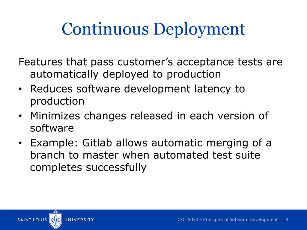 continuous deployment