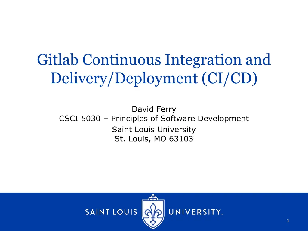 gitlab continuous integration and delivery