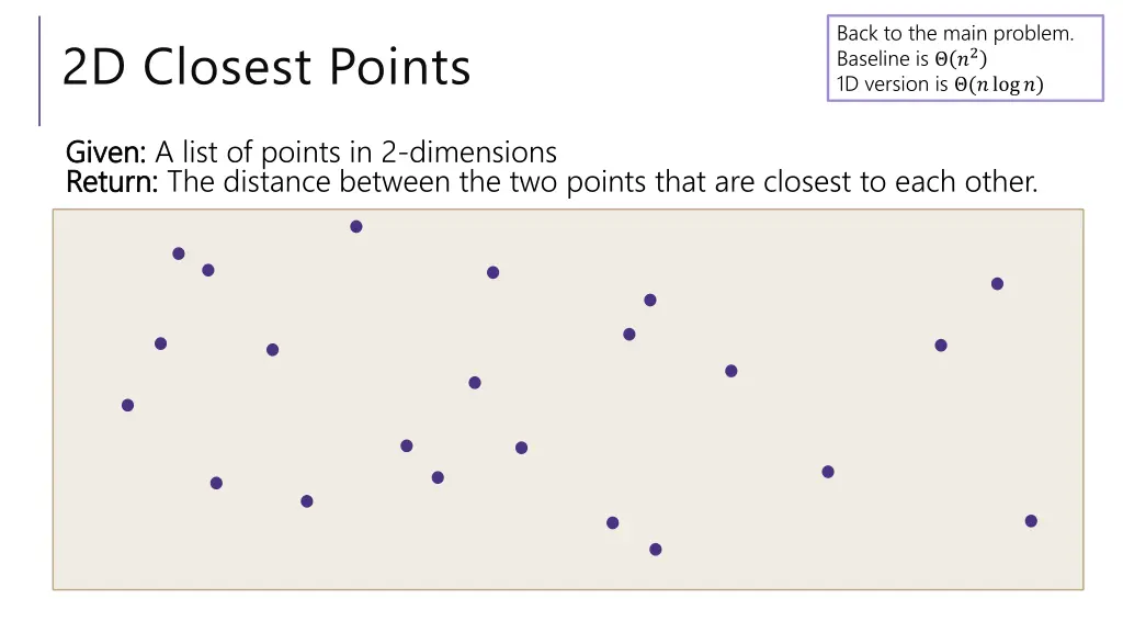 back to the main problem baseline is 2 1d version